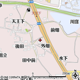 福島県福島市飯坂町平野（外畑）周辺の地図