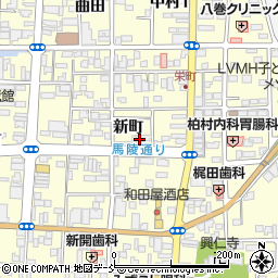 福島県相馬市中村新町119周辺の地図