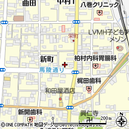 福島県相馬市中村新町125周辺の地図