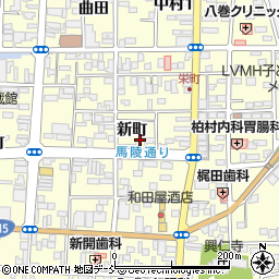 福島県相馬市中村新町周辺の地図