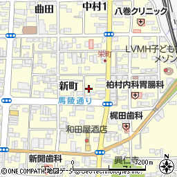 福島県相馬市中村新町126周辺の地図