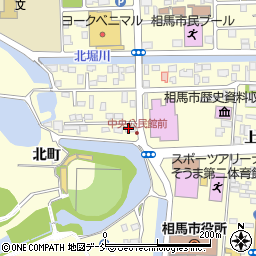 福島県相馬市中村北町周辺の地図