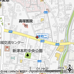 澤田時計　眼鏡店周辺の地図