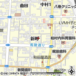 福島県相馬市中村新町95周辺の地図