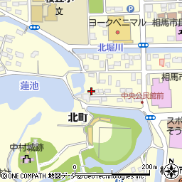 福島県相馬市中村北町86-14周辺の地図