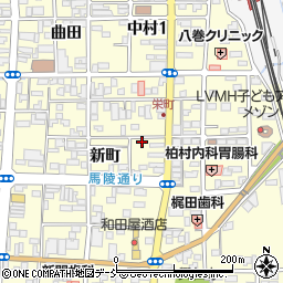 福島県相馬市中村新町129周辺の地図
