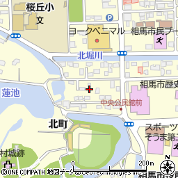 福島県相馬市中村北町14周辺の地図