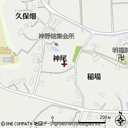 福島県伊達市保原町所沢神尾周辺の地図