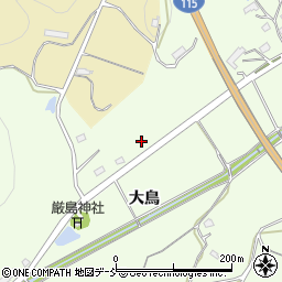福島県伊達市保原町大柳（大鳥）周辺の地図