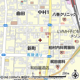 福島県相馬市中村新町64周辺の地図