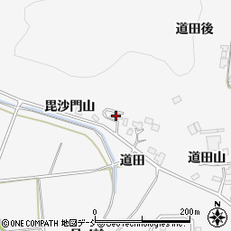 福島県福島市瀬上町毘沙門山周辺の地図