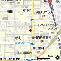 福島県相馬市中村新町36周辺の地図