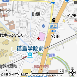 福島県福島市瀬上町街道東周辺の地図