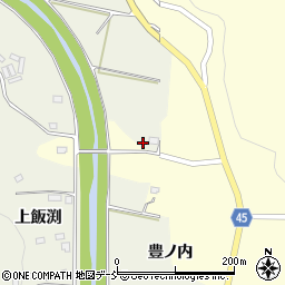 福島県伊達市霊山町中川下飯渕26周辺の地図