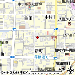 福島県相馬市中村新町43周辺の地図