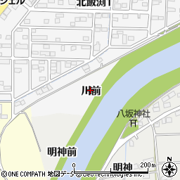 福島県相馬市北飯渕川前周辺の地図