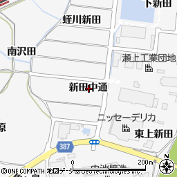 福島県福島市瀬上町新田中通周辺の地図