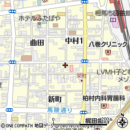 福島県相馬市中村新町15周辺の地図