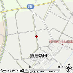 新潟県阿賀野市熊居新田周辺の地図
