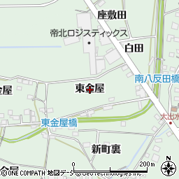福島県福島市笹谷（東金屋）周辺の地図