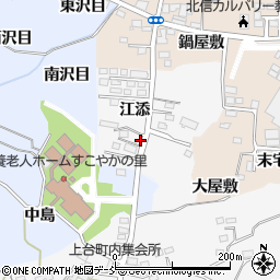 福島県福島市鎌田江添5周辺の地図