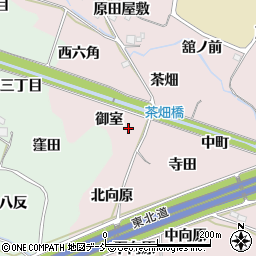 福島県福島市飯坂町平野御室周辺の地図