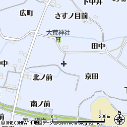 福島県福島市沖高京田周辺の地図