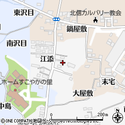 福島県福島市鎌田江添24周辺の地図