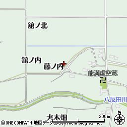 福島県福島市大笹生藤ノ内周辺の地図
