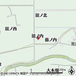 福島県福島市大笹生舘ノ内周辺の地図