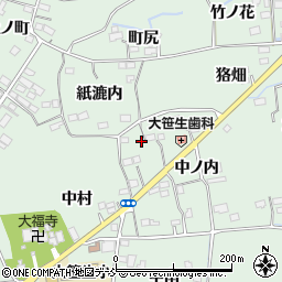 福島県福島市大笹生中ノ内65-1周辺の地図