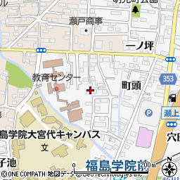 福島県福島市瀬上町五月田周辺の地図