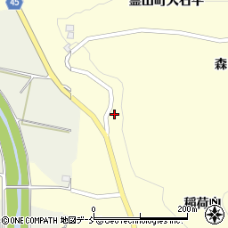 福島県伊達市霊山町大石西ノ入28周辺の地図