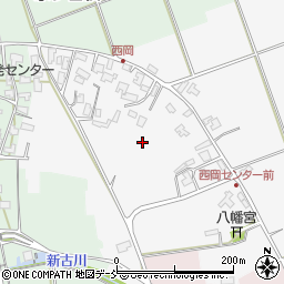新潟県阿賀野市西岡周辺の地図