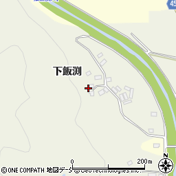 福島県伊達市霊山町中川下飯渕83周辺の地図