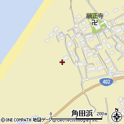 新潟県新潟市西蒲区角田浜1100周辺の地図