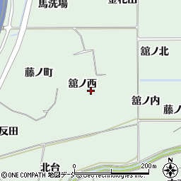 福島県福島市大笹生舘ノ西周辺の地図