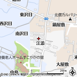福島県福島市鎌田江添27周辺の地図