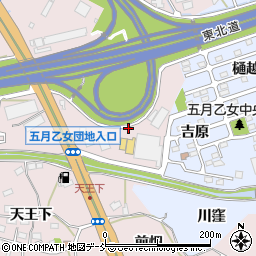 福島県福島市飯坂町平野（上吉原）周辺の地図