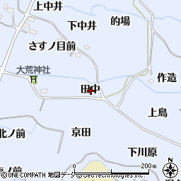 福島県福島市沖高田中周辺の地図