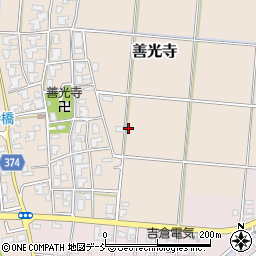 新潟県新潟市西蒲区善光寺周辺の地図