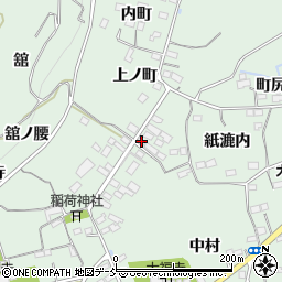 福島県福島市大笹生上ノ町周辺の地図