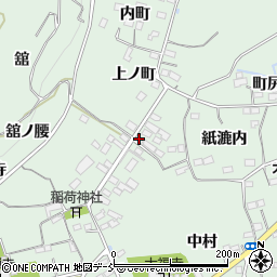 福島県福島市大笹生（上ノ町）周辺の地図