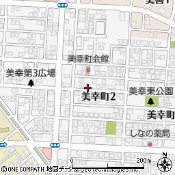 新潟県新潟市秋葉区美幸町周辺の地図