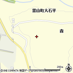 福島県伊達市霊山町大石西ノ入周辺の地図