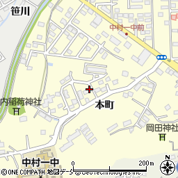 福島県相馬市中村本町125周辺の地図