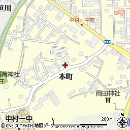 福島県相馬市中村本町117-4周辺の地図