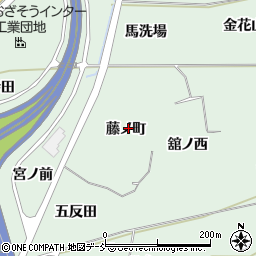 福島県福島市大笹生藤ノ町周辺の地図