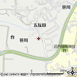 福島県相馬市小野五反田周辺の地図