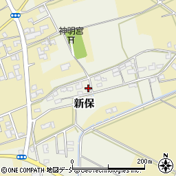 新潟県新潟市西蒲区新保268周辺の地図